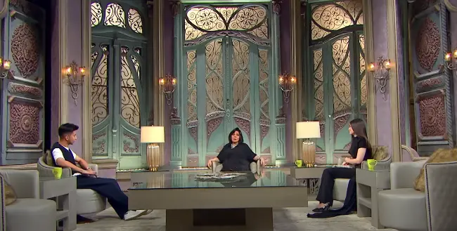 برنامج صاحبة السعادة مع إسعاد يونس، التي استضافت فيها العروسين هشام جمال وليلى أحمد زاهر 1 برنامج صاحبة السعادة مع إسعاد يونس، التي استضافت فيها العروسين هشام جمال وليلى أحمد زاهر 1